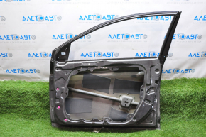 Door bare front right Hyundai Sonata 15-19 brown crumpled bottom, butts
