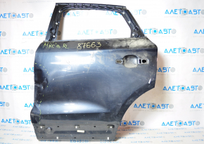 The door is bare rear left Lincoln MKC 15-19 blue dented along the pillar
