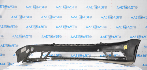 Bare front bumper VW Jetta 15-18 USA black, no fragments, cracks, sawed, fasteners torn off