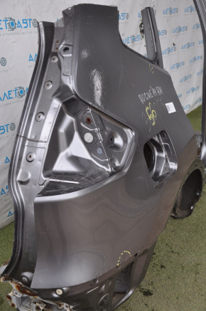 Quarter wing rear right Nissan Rogue 14-20 graphite with central pillar, pokes