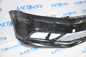 Bare front bumper VW Jetta 15-18 USA black no fragments, fractures, broken fasteners, dented, sawed