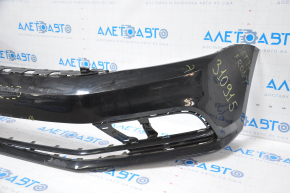 Bare front bumper VW Jetta 15-18 USA black no fragments, fractures, broken fasteners, dented, sawed
