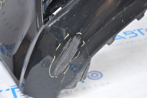 Bare front bumper VW Jetta 15-18 USA black no fragments, fractures, broken fasteners, dented, sawed
