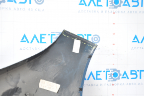 Front bumper bare Hyundai Tucson 16-18 blue, missing left part, torn off fasteners, dented