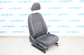 Passenger seat VW Passat b7 12-15 USA with airbag, mechanical, heated, leather, black, for cleaning