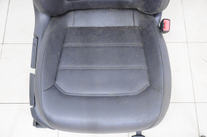 Passenger seat VW Passat b7 12-15 USA with airbag, mechanical, heated, leather, black, for cleaning
