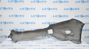 Front bumper bare Nissan Murano z52 15-18 prerest black no left part, broken fasteners, missing fragments, fractures
