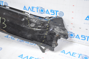 Front bumper bare Nissan Murano z52 15-18 prerest black no left part, broken fasteners, missing fragments, fractures