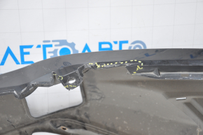 Front bumper bare Nissan Murano z52 15-18 prerest black no left part, broken fasteners, missing fragments, fractures