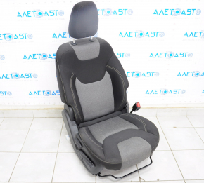 Passenger seat Jeep Cherokee KL 14-18 without airbag, mechanical, cloth, black with gray inserts