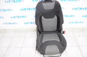 Passenger seat Jeep Cherokee KL 14-18 without airbag, mechanical, cloth, black with gray inserts