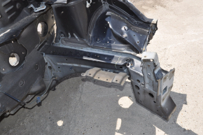 Front left quarter Nissan Leaf 13-17 black on the body, bent side member