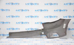 Front bumper bare Toyota Highlander 14-16 red missing left part, dented, tears, made