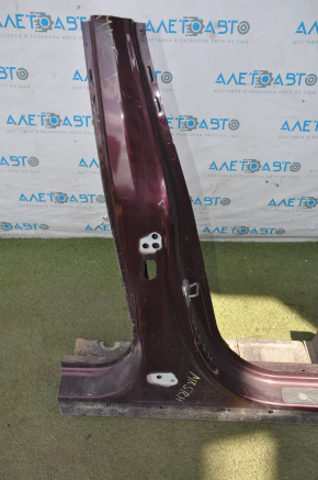 Front quarter right Ford Fusion mk5 13-16 without bracket burgundy with central pillar, pokes