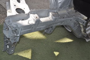 Front right quarter Chevrolet Volt 16- silver with central pillar, dented