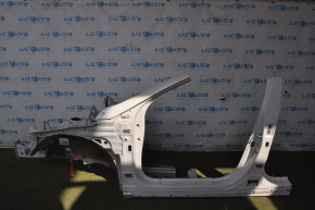 Front left quarter Hyundai Sonata 11-15 white with central pillar, pokes