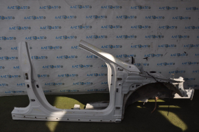 Front right quarter Hyundai Sonata 11-15 white with central pillar, pokes