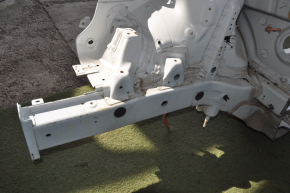 Front right quarter Hyundai Sonata 11-15 white with central pillar, pokes