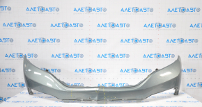 Front bumper bare upper part Honda CRV 12-14 prerest green dented, tears, broken fasteners