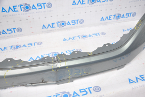 Front bumper bare upper part Honda CRV 12-14 prerest green dented, tears, broken fasteners