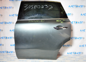 Door assembly rear left Acura MDX 14-20 graphite G537M, butts, no door seal