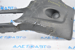 Front bumper bare Ford Transit Connect MK2 13-18 structure is dented, fractures, sawed, no fragment, fasteners are torn off