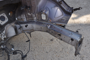 Front left quarter Hyundai Sonata 15-19 graphite on the body, bent side member, bumps