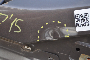 Front left quarter Hyundai Sonata 15-19 graphite on the body, bent side member, bumps