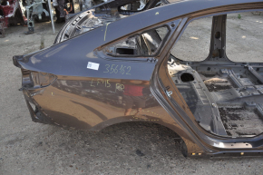 Quarter wing rear right Hyundai Sonata 15-19 graphite on the body, bumps