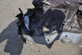 Front right quarter Hyundai Sonata 15-19 graphite on the body, bent side member, dented, bumps