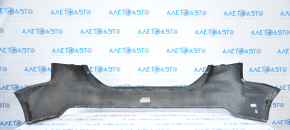 Rear bumper bare Ford Focus mk3 15-18 rest 4d black dented on the left, broken fasteners