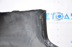 Rear bumper bare Ford Focus mk3 15-18 rest 4d black dented on the left, broken fasteners