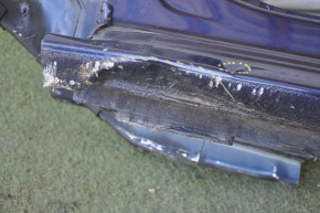 Front left quarter VW Passat b7 12-15 USA blue, with central pillar, dented, bumps