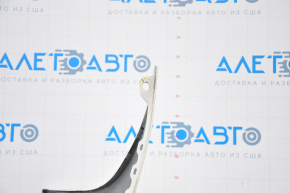 Bare rear bumper Infiniti JX35 QX60 13-15 pre-restoration for parking sensors, white, break at the bottom, broken fasteners