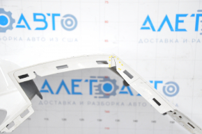 Bare rear bumper VW Atlas 18-20 white tears, dents and broken fasteners