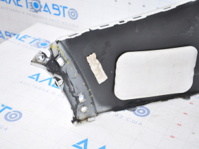 Bare rear bumper VW Atlas 18-20 white tears, dents and broken fasteners