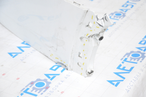Bare rear bumper VW Atlas 18-20 white tears, dents and broken fasteners