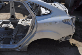 Quarter wing rear left Ford Focus mk3 11-18 4d silver on the body, dented, bumps