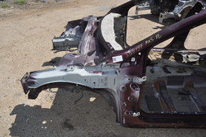 Front left quarter Ford Fusion mk5 13-20 burgundy on the body, bumps