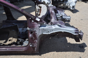 Front right quarter Ford Fusion mk5 13-16 without bracket burgundy on body, dented