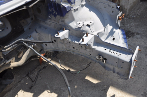 Front left quarter Ford Fusion mk5 13-20 blue on the body, dented, bumps
