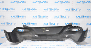 Bare rear bumper Jeep Cherokee KL 14-14 structure dented, tear, broken fastening, scratches