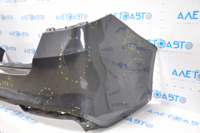 Bare rear bumper Kia Optima 16-18 pre-rest without parking sensors, graphite, torn fasteners, dented, tears