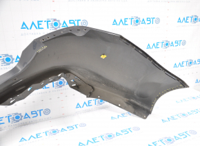 Bare rear bumper Kia Optima 16-18 pre-rest without parking sensors, graphite, torn fasteners, dented, tears