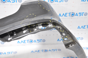 Bare rear bumper Kia Optima 16-18 pre-rest without parking sensors, graphite, torn fasteners, dented, tears