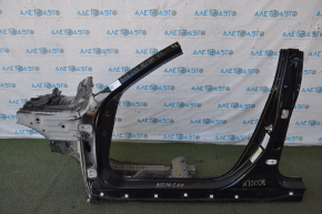 Front quarter left Honda Accord 18-22 black with central pillar, sawn off side member