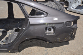 Quarter wing rear left Hyundai Sonata 15-19 graphite on body, bumps