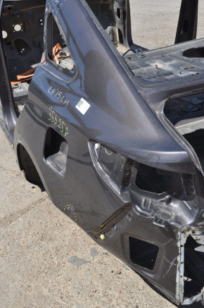 Quarter wing rear left Hyundai Sonata 15-19 graphite on body, bumps