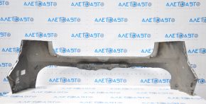Rear bumper, bare, Chevrolet Volt 11-15, silver, for parking sensors, cut out at the bottom in the center, broken mount