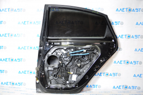 Door assembly rear right Hyundai Sonata 15-19 black S3, dent, bumps